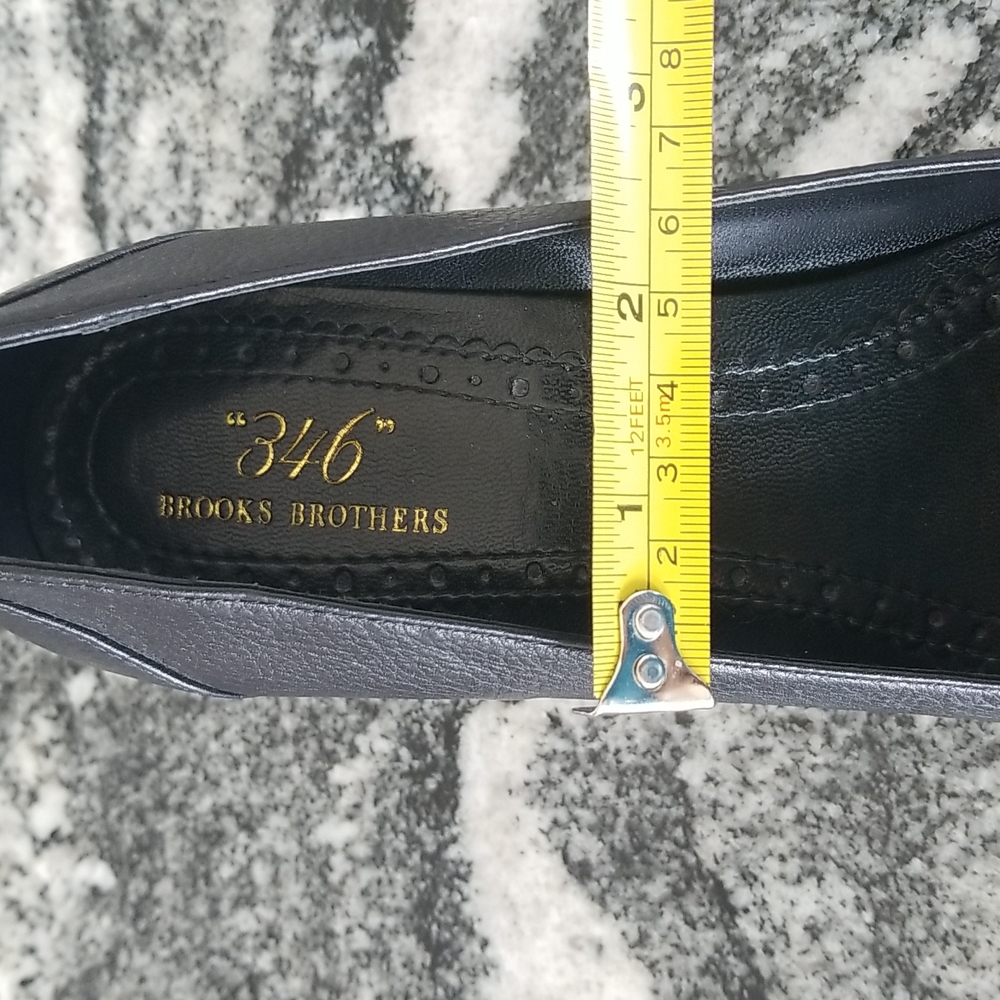 (7.5) "346" Brooks Brothers Leather Heels Luxury Office Night Out Vacation Wow - Picture 12 of 12